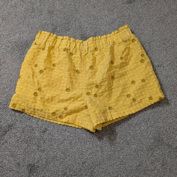 TIME AND TRU Yellow Daisy High Rise Pull-On Shorts; Size XXL (20) - Picture 2 of 5